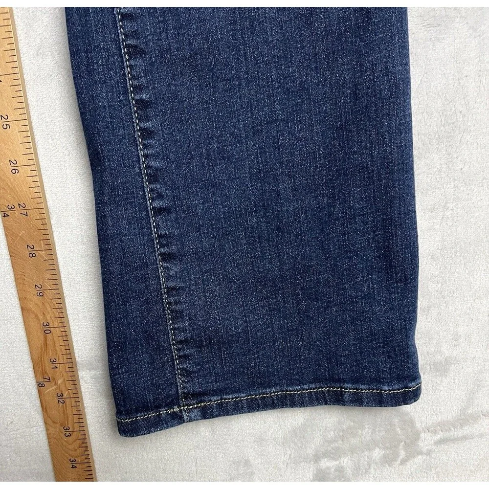JAG Jean Women 8/33 Blue Wash Paley Boot Stretch Pull On High-Rise Whisker City